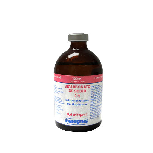BICARBONATO DE SODIO 5% AMP 100ML (BEHRENS)