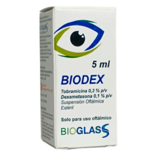 BIODEX TOBRAMICINA DEXAMETASONA 0.3-0.1 SOL OFT 5ML