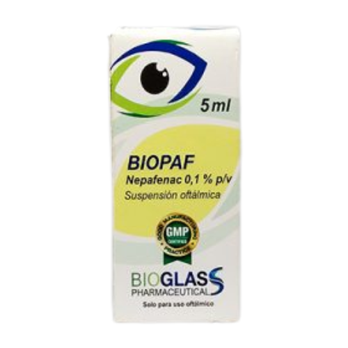 BIOPAF NEPAFENAC 0.1% SOL OFT 5ML