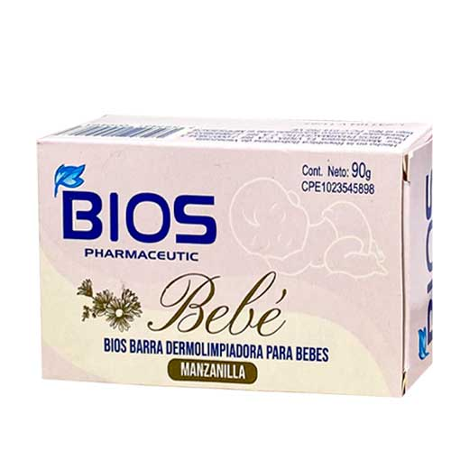 BARRA DERMOLIMPIADORA BEBE MANZANILLA 90GR (BIOS)