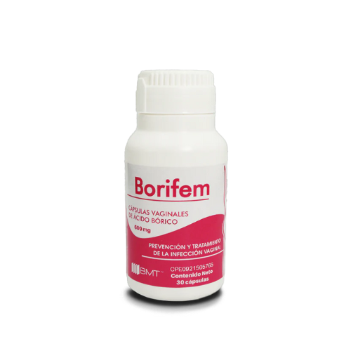 BORIFEM ACIDO BORICO 600MG CAP VAG X 30
