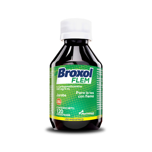 BROXOL FLEM CARBOXIMETILCISTEINA 100MG JBE PED 120ML