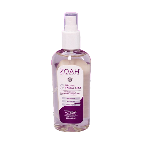 BRUMA FACIAL FIJADOR MAQUILLAJE 200ML (ZOAH)