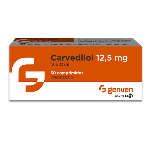 CARVEDILOL 12.5MG TAB X 30 (GENVEN)