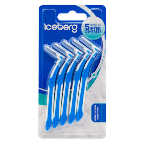 CEPILLO DENTAL ICEBERG INTERDENTAL PACK X 5 UND