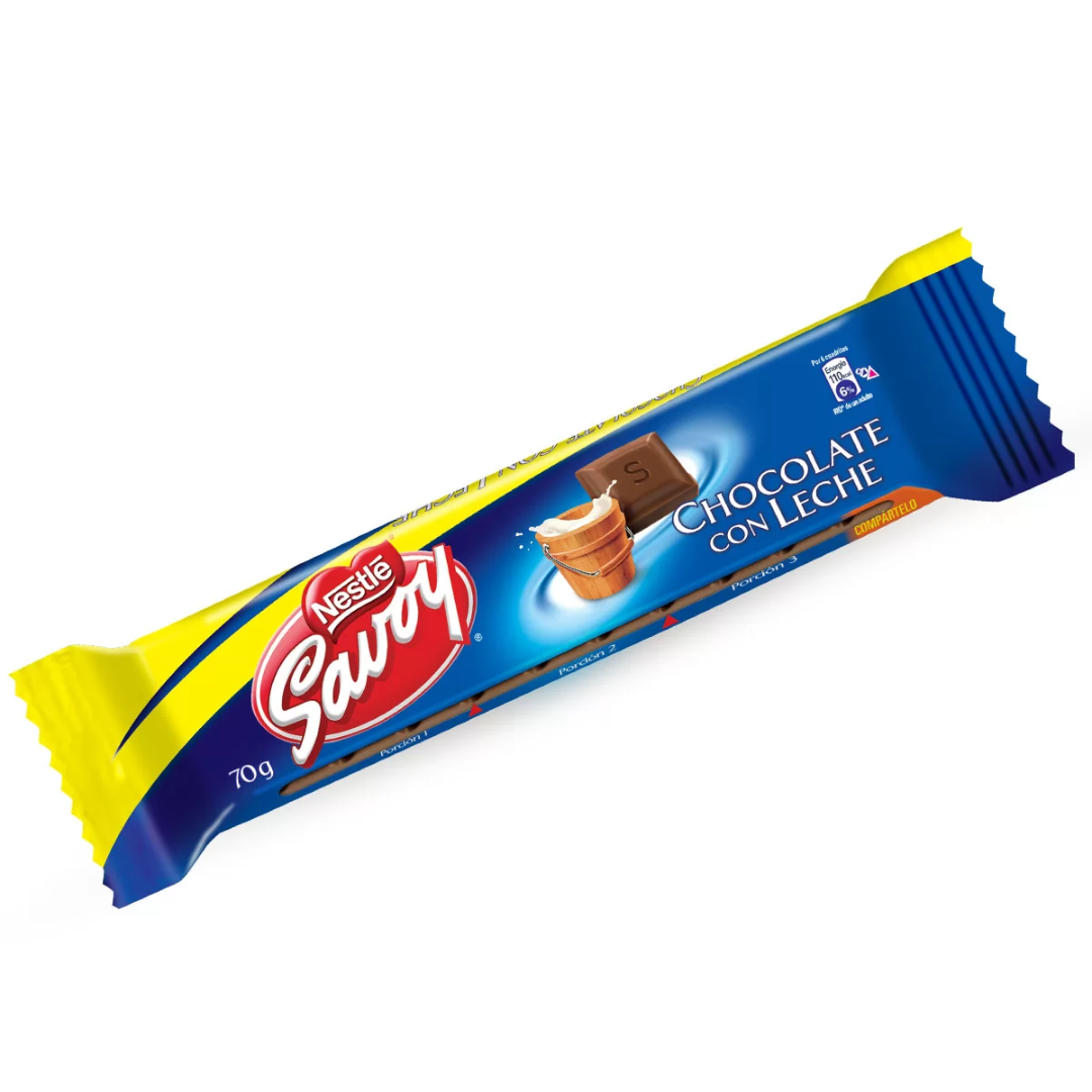 CHOCOLATE SAVOY CON LECHE 30GR
