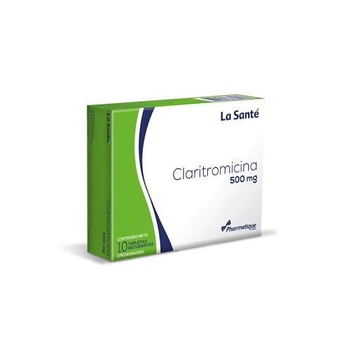 CLARITROMICINA 500MG TAB X 10 (LA SANTE)