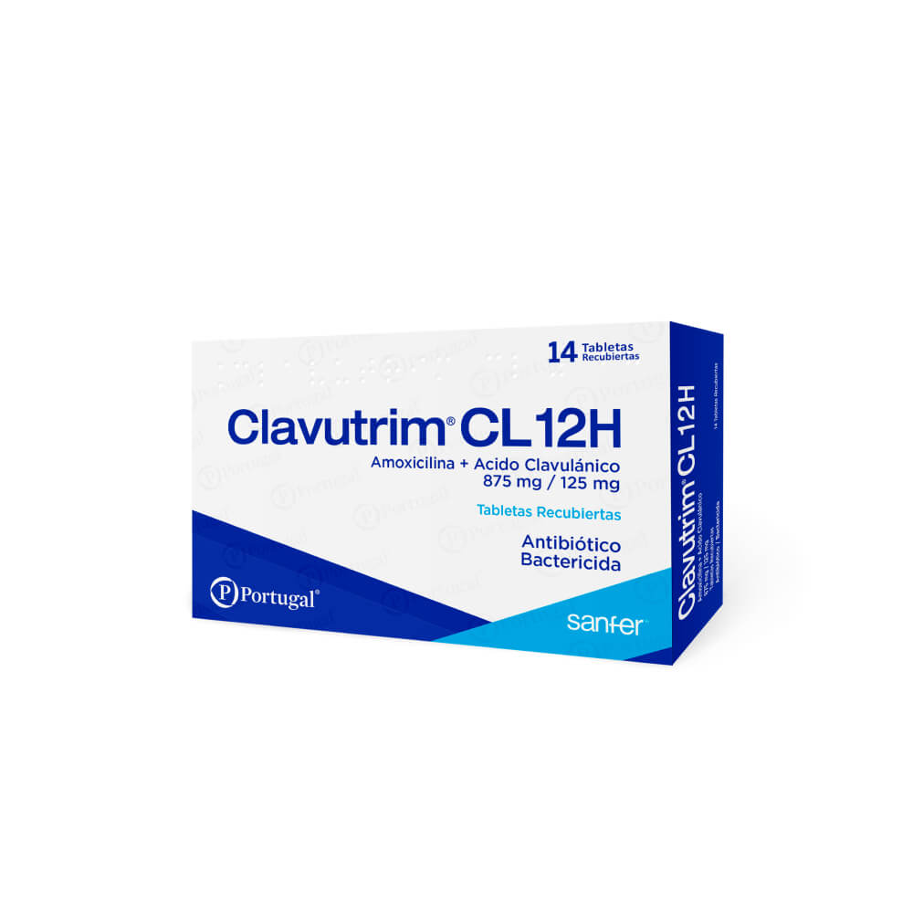 CLAVUTRIM CL AMOXICILINA ACIDO CLAVULANICO 875-125MG TAB X 14