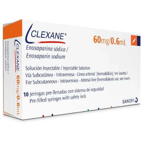 CLEXANE ENOXAPARINA 60MG JERINGA PRELLENADA 0.6ML X 1