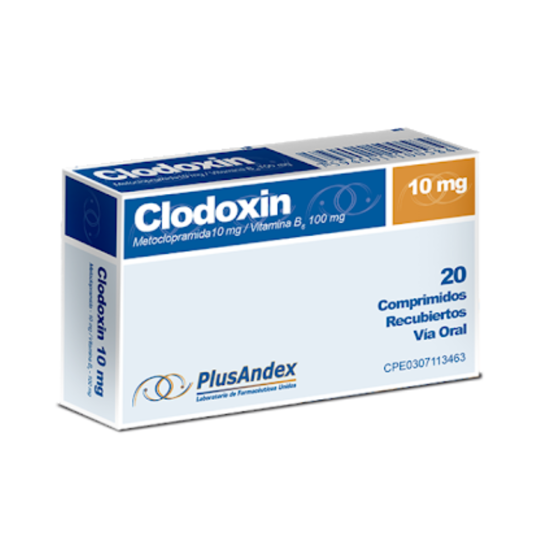 CLODOXIN METOCLOPRAMIDA VITAMINA B6 10-100MG TAB X 20