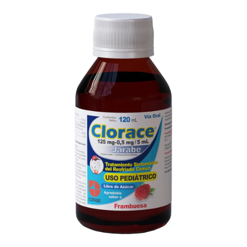 CLORACE ACETAMINOFEN CLORFENIRAMINA JBE PED 120ML