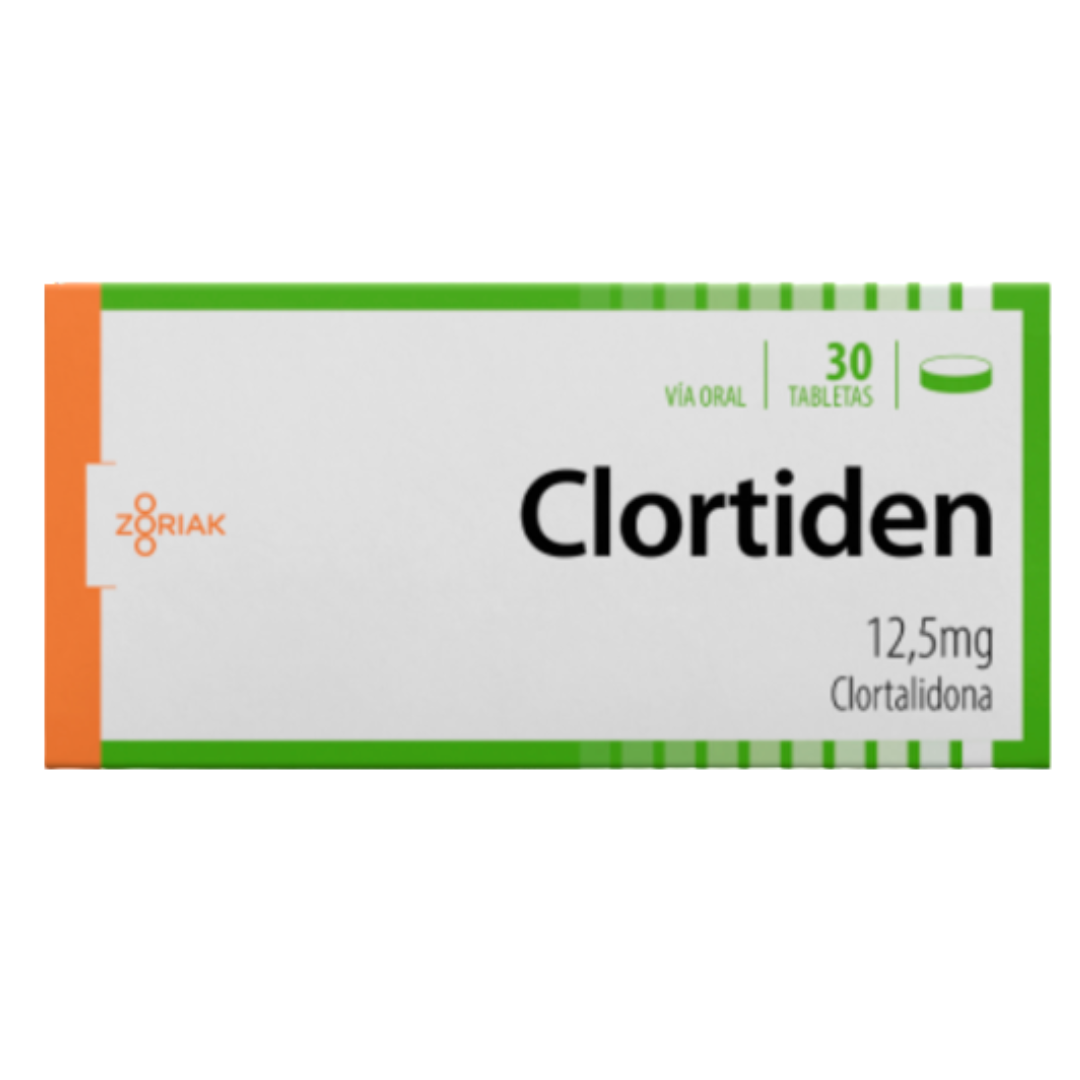 CLORTIDEN CLORTALIDONA 12.5MG TAB X 30