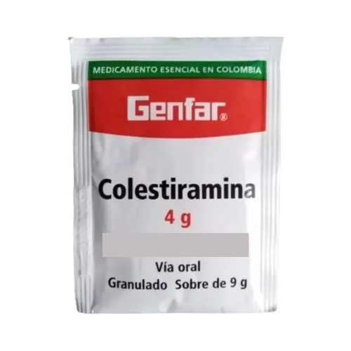 COLESTIRAMINA 4GR SOBRE X 1 (GENFAR)