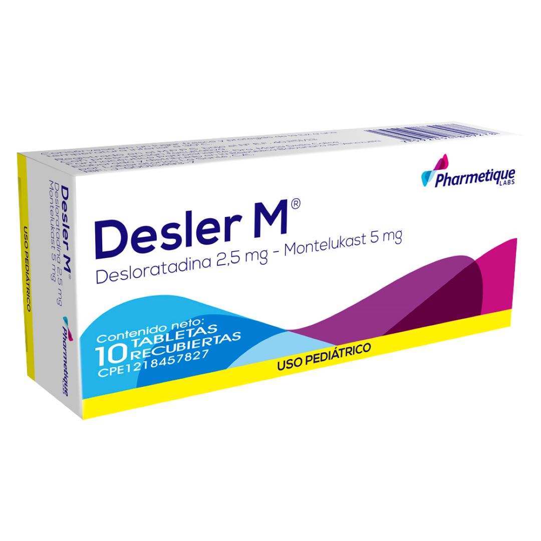 DESLER M DESLORATADINA MONTELUKAST 2.5-5MG TAB X 10