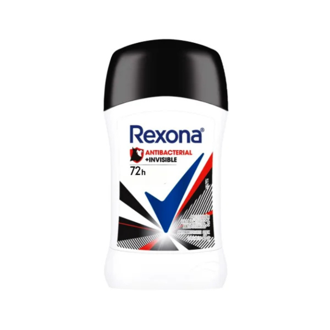 DESODORANTE REXONA ANTIBACTERIAL INVISIBLE BARRA 45GR