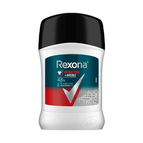 DESODORANTE REXONA MEN INVISIBLE BARRA 50GR