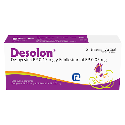 DESOLON DESOGESTREL ETINILESTRADIOL 0.15-0.03MG TAB X 21
