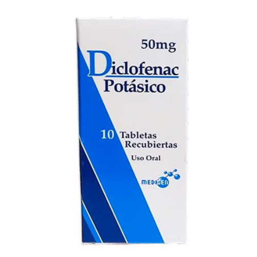 DICLOFENAC POTASICO 50MG TAB X 10 MEDIGEN