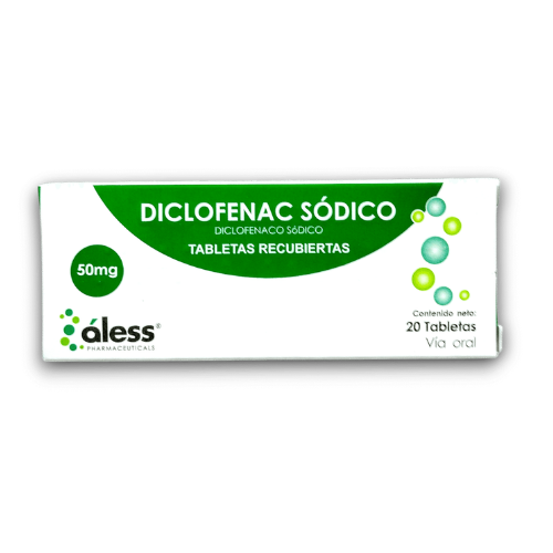DICLOFENAC SODICO 50MG TAB X 20 (ALESS)