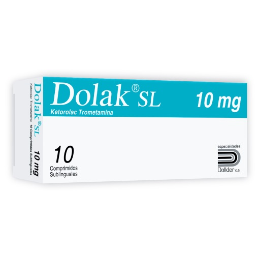 DOLAK KETOROLACO 10MG TAB SL X 10