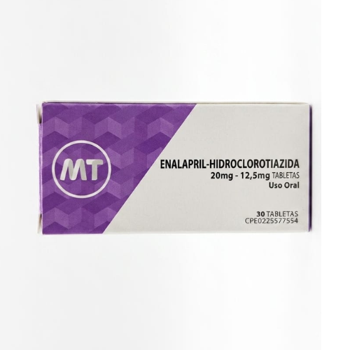 ENALAPRIL HIDROCLOROTIAZIDA 20-12.5MG TAB X 30 (MT)