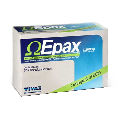 EPAX OMEGA 3 1200MG CAP BLANDAS X 30 (VIVAX)