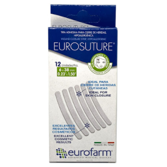 EUROSUTURE SUTURA ADHESIVA 3X75MM X 10 UND