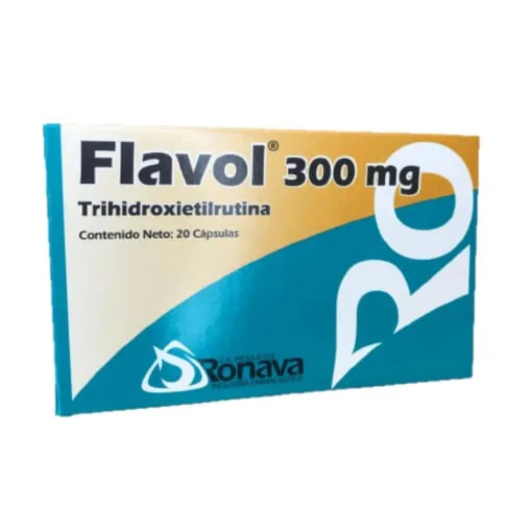 FLAVOL TRIHIDROXIETILRUTINA 300MG CAP X 20