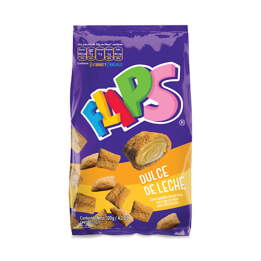 FLIPS DULCE DE LECHE BOLSA 120GR