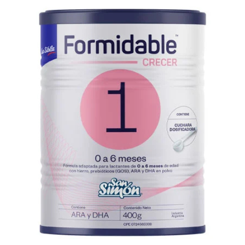 FORMULA FORMIDABLE 1 0-6 MESES 400GR