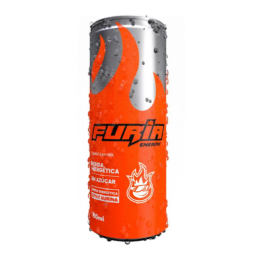FURIA CON TAURINA SIN AZUCAR BEBIDA ENERGETICA 250ML