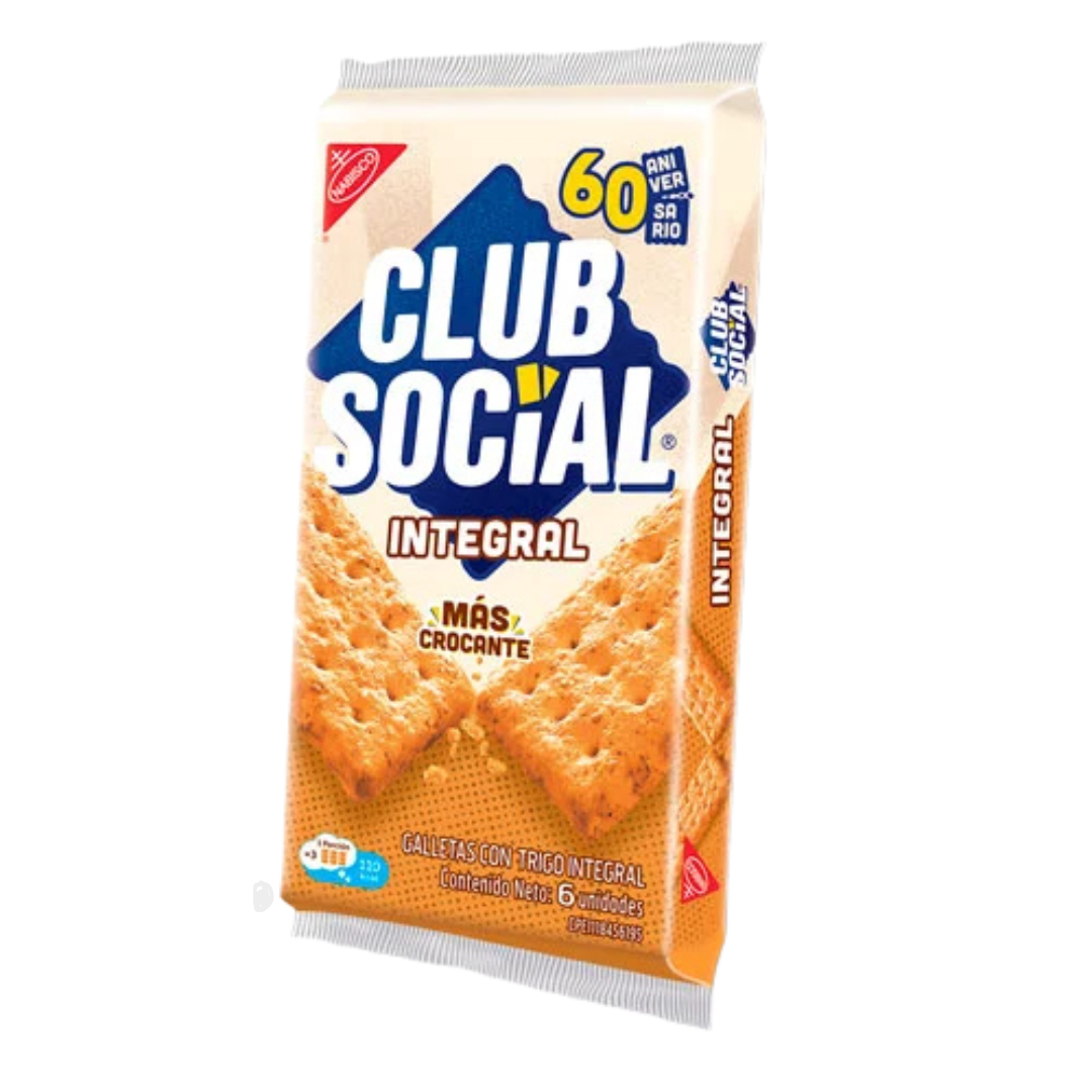 GALLETAS CLUB SOCIAL INTEGRAL X 6