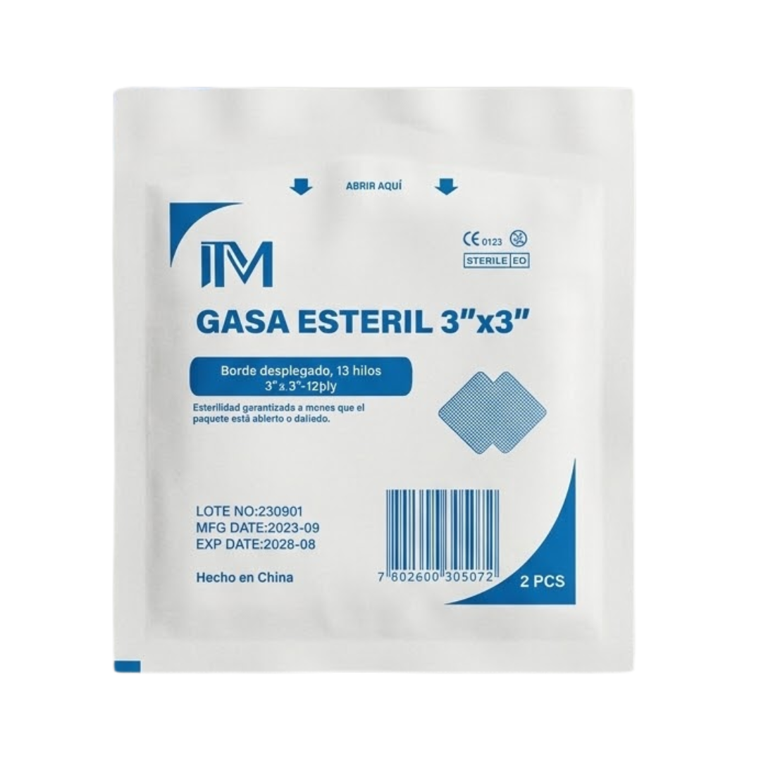 GASA ESTERIL 3X3 SOBRE X 2 UNDS ITM-VIPSALUD