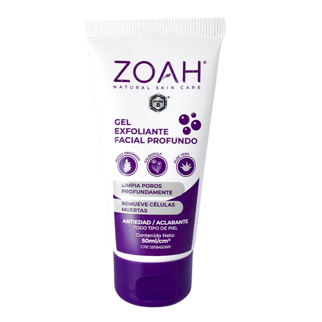 GEL EXFOLIANTE FACIAL PROFUNDO 50ML (ZOAH)