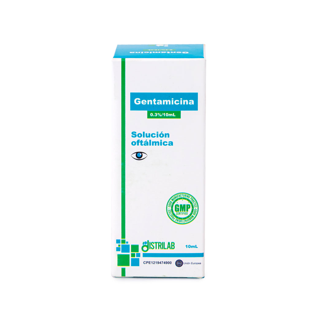 GENTAMICINA 0.3% SOL OFT 10ML (DISTRILAB)