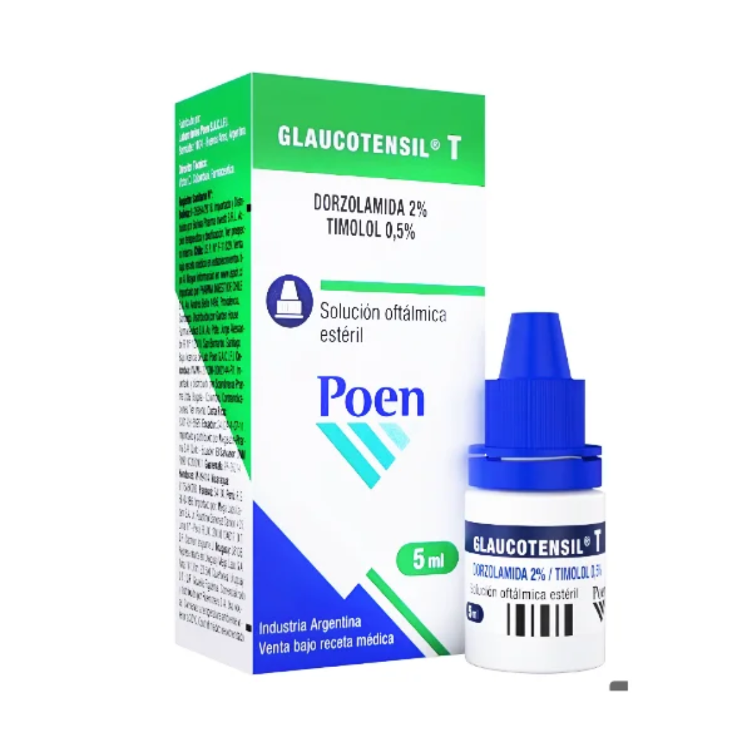 GLAUCOTENSIL T DORZOLAMIDA TIMOLOL 2-05% SOL OFT 5ML