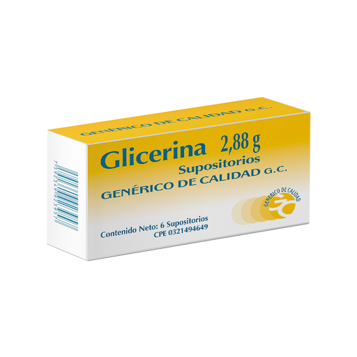 SUPOSITORIO DE GLICERINA AD X 6 (GENERICOS DE CALIDAD)