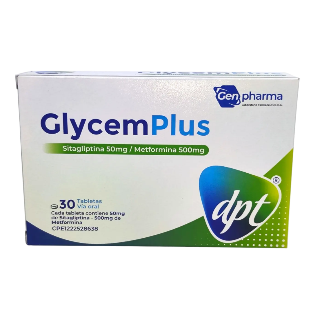 GLYCEMPLUS SITAGLIPTINA METFORMINA 50-500MG X 30