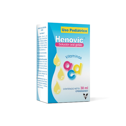 HENOVIC VITAMINA A C D GOTAS 30ML
