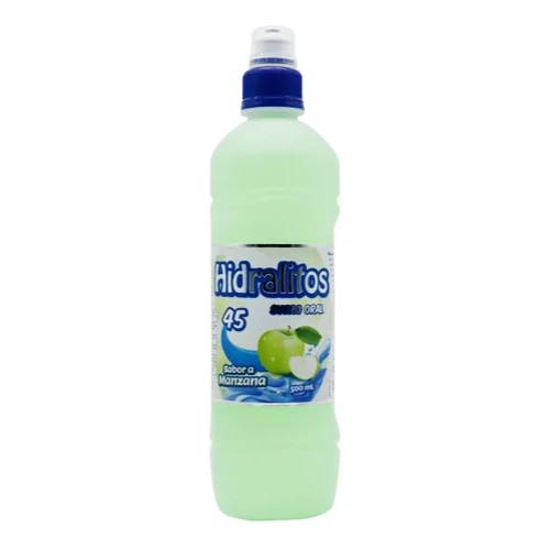 HIDRALITOS SABOR MANZANA SUERO ORAL 500ML