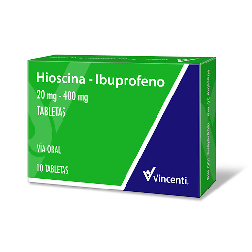 HIOSCINA IBUPROFENO 20-400MG TAB X 10 (VINCENTI)