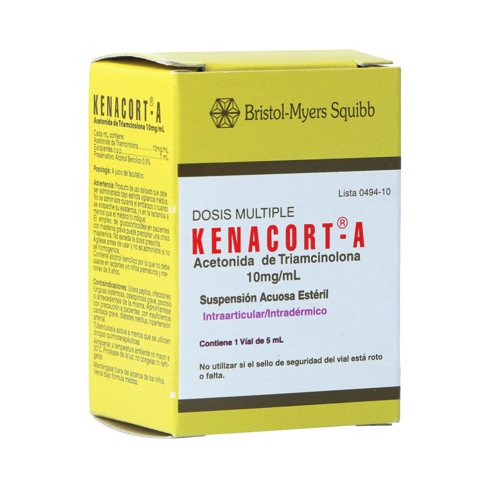 KENACORT-A TRIAMCINOLONA 10MG/ML AMP 5ML X 1