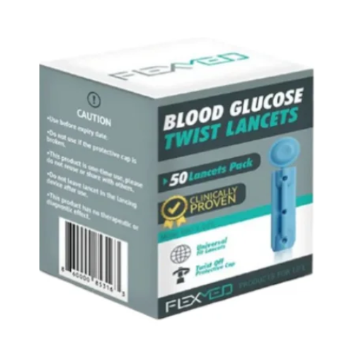 LANCETAS PARA GLUCOMETRO X 50 (FLEXMED)