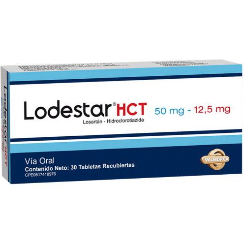 LODESTAR HCT LOSARTAN HIDROCLOROTIAZIDA 50-12.5MG TAB X 30