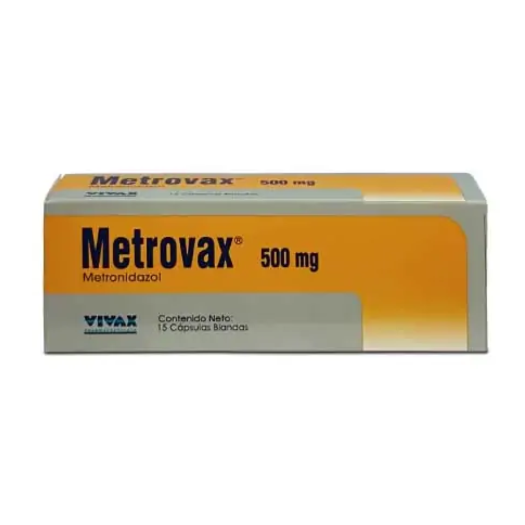 METROVAX METRONIDAZOL 500MG CAP BLANDAS X 15 (VIVAX)