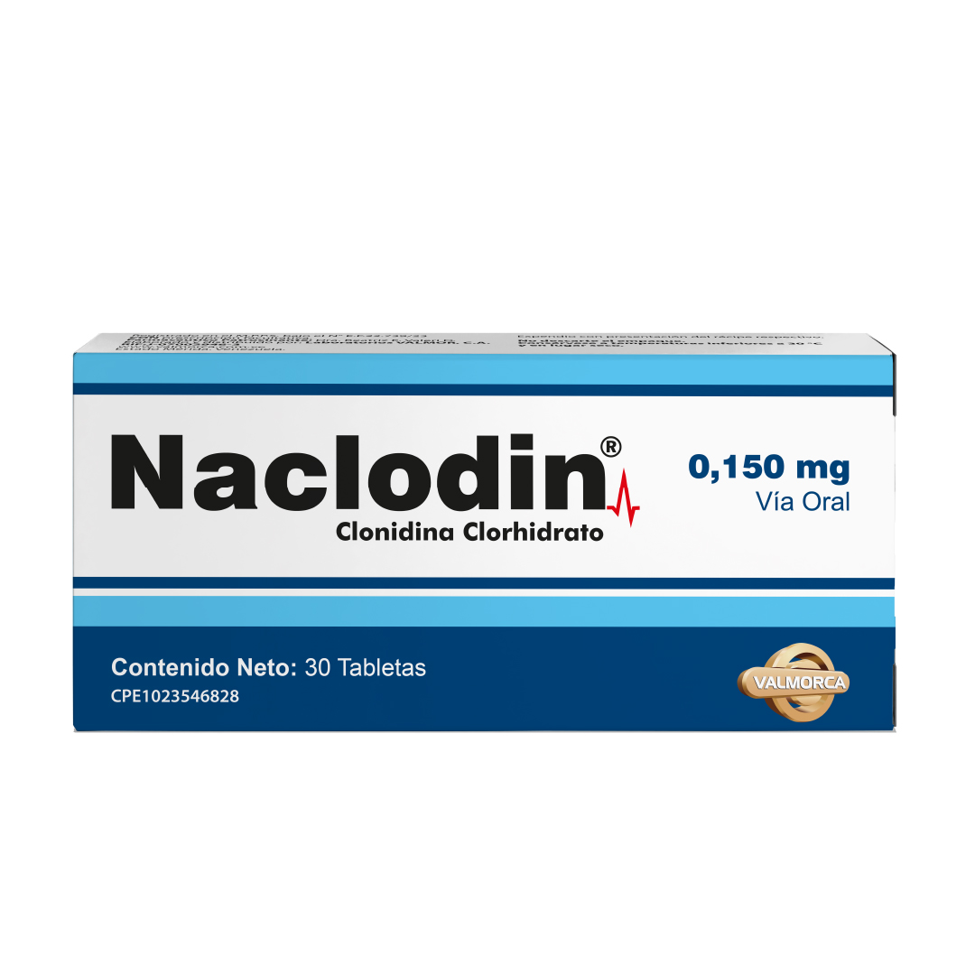 NACLODIN CLONIDINA 0.150MG TAB X 30
