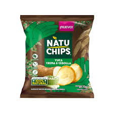 NATU CHIPS YUCA CREMA CEBOLLA 170GR