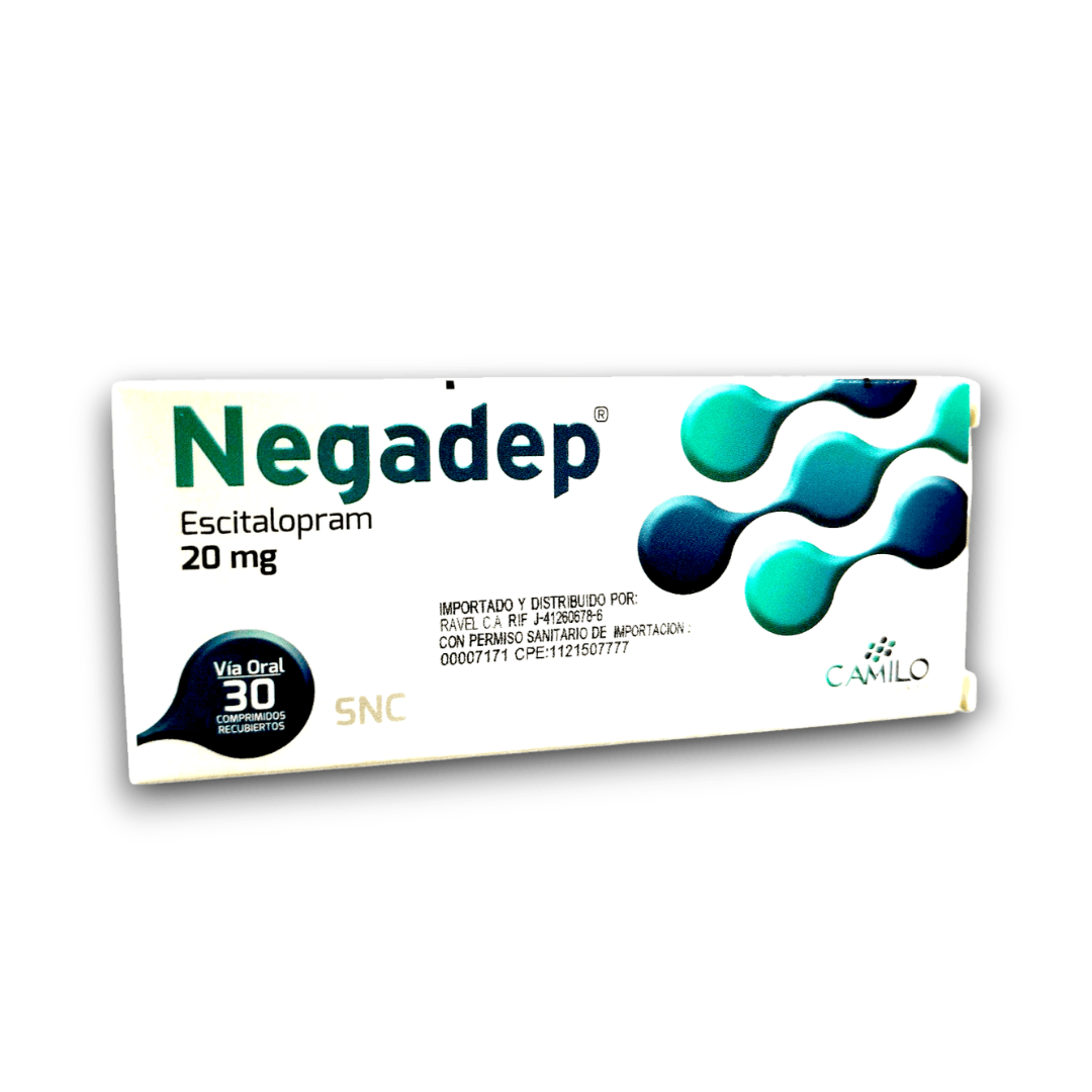 NEGADEP ESCITALOPRAM 20MG TAB X 30