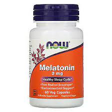NOW MELATONINA 3MG CAP X 60