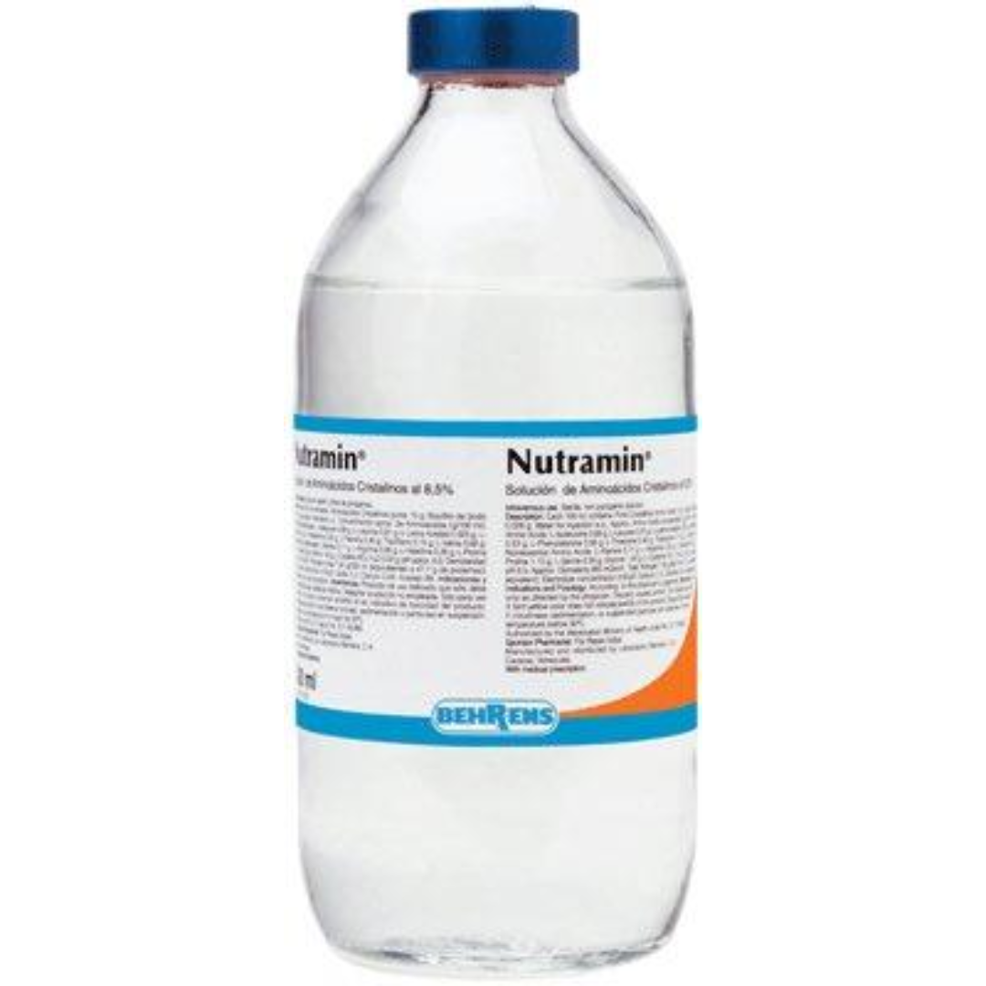 NUTRAMIN AMINOACIDOS GLICEROL 8.5% SOL INY 500ML (BEHRENS)
